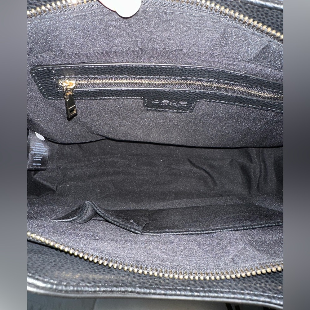 Bebe Black Tote with Gold Accents - Picture 13 of 15